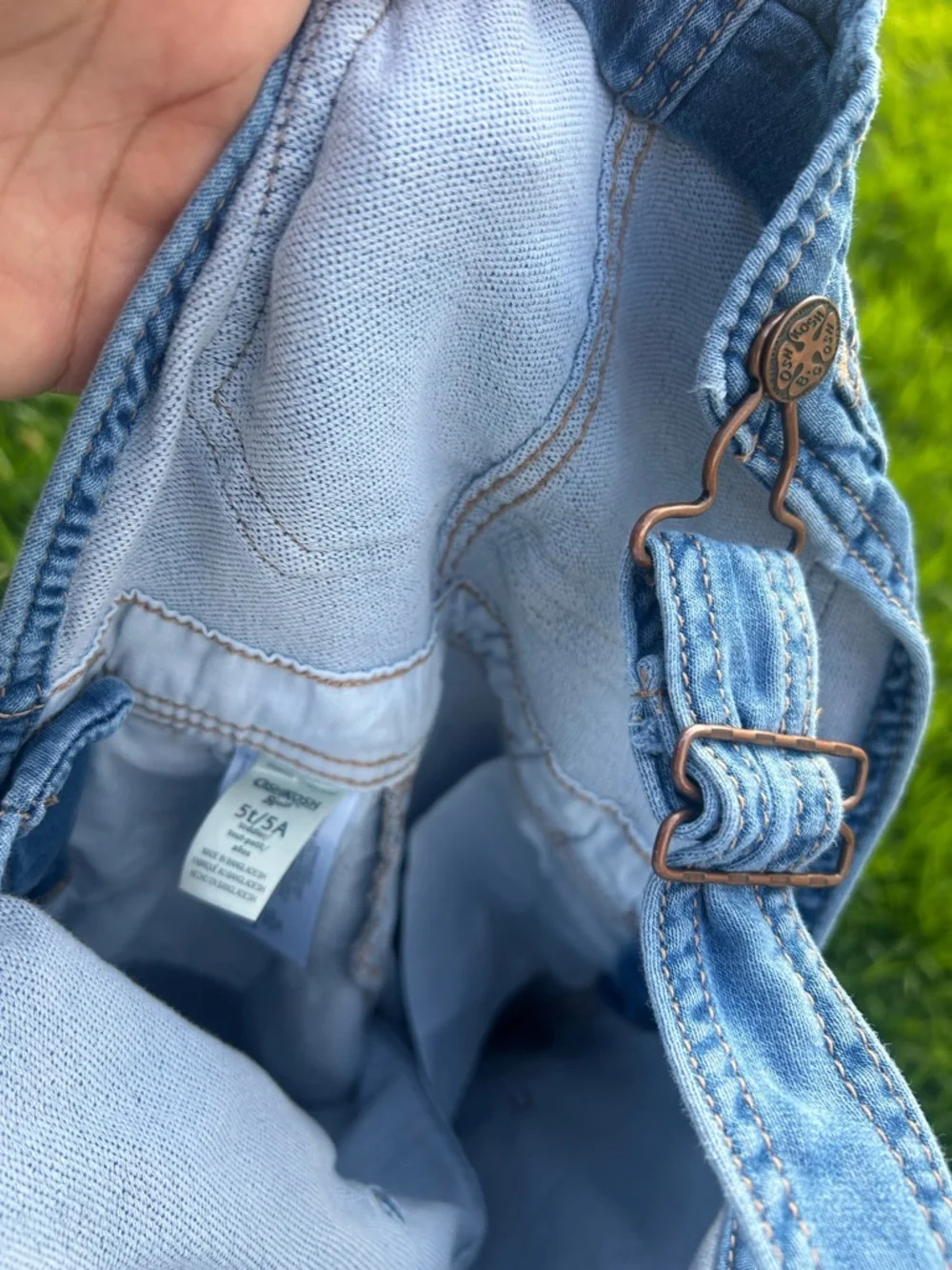 OshKosh B'gosh Light Blue Kids Denim Overalls